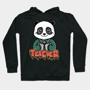 Cute Teacher Panda Hoodie